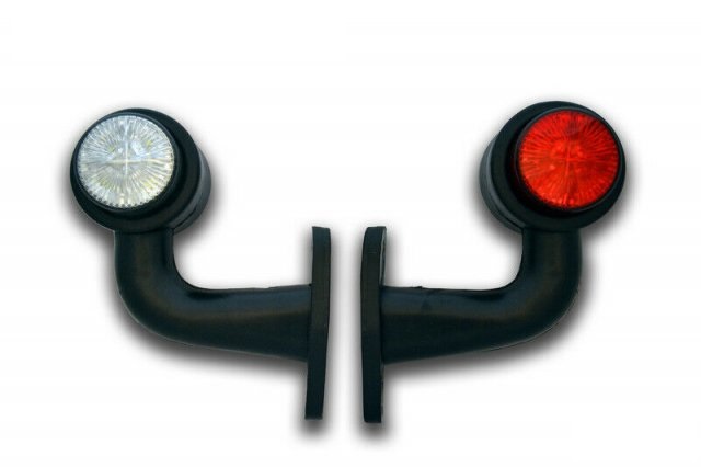 Габарит рогче 90° – 8 LED, 24V, 13см