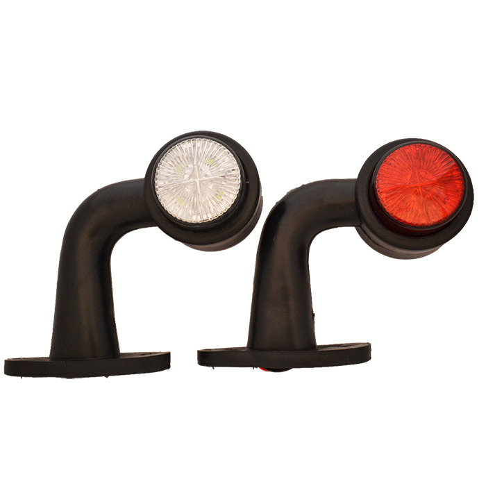 Габарит рогче 90° – 8 LED, 24V, 13см